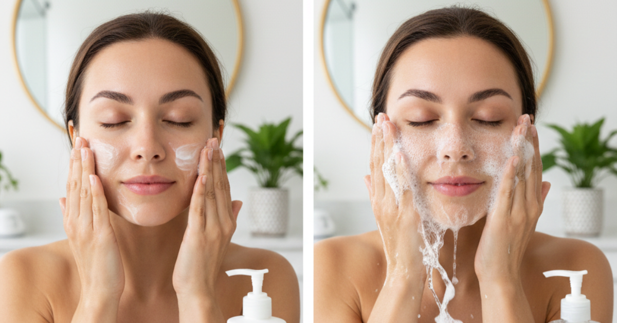 Cleanser vs Face Wash