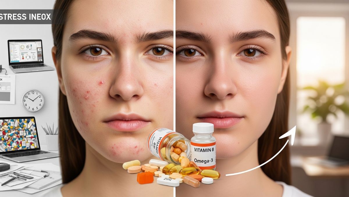 Vitamins Help with Acne Caused by Stress