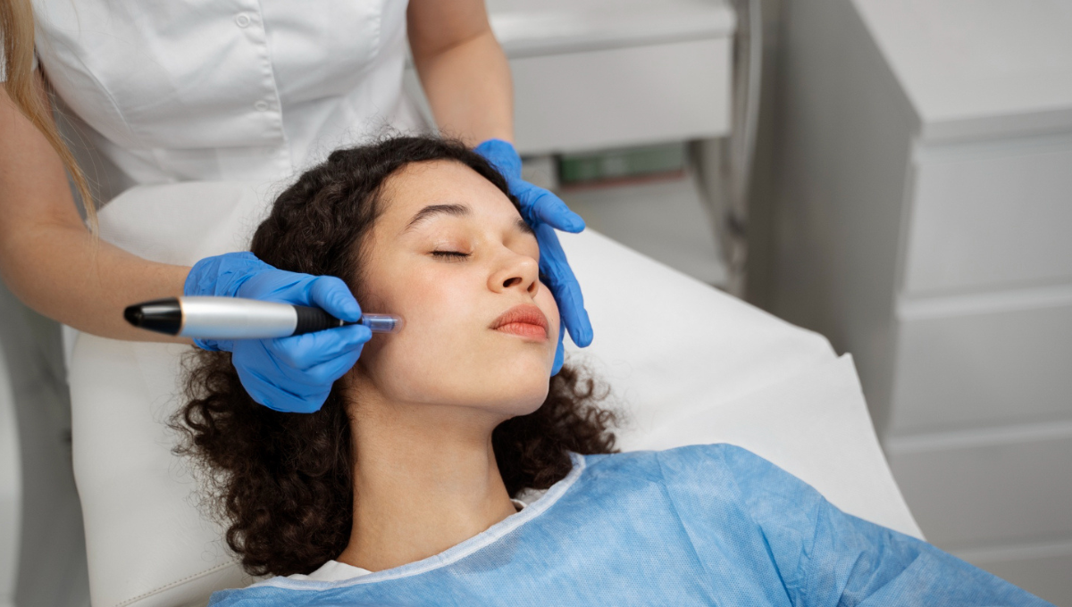 What is microneedling and how does it improve skin texture