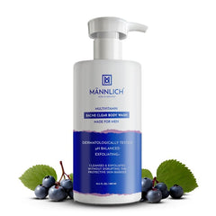 Mannlich 2% Salicylic Acid Body Acne Wash for Men
