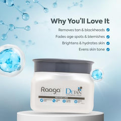 Raaga Professional De-Tan Tan Removal Cream Kojic & Milk