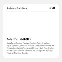 Cureskin Radiance Body Soap For Pigmentation & Sun Damage