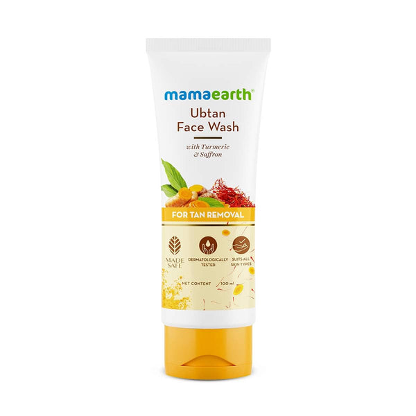 Mamaearth Ubtan Natural Glow Face Wash with Turmeric & Saffron 