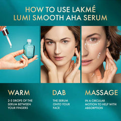 LAKMÉ 8% Aha-Bha-Pha+ Complex Lumi Smooth Serum
