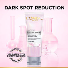 L'Oreal Paris Glycolic Bright Daily Foaming Face Cleanser, 100ml