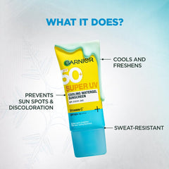 Garnier Super UV Cooling Watergel Sunscreen SPF 50 PA++++ 