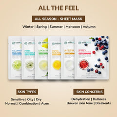 Mirabelle Fairness Face Mask Sheets For Glowing Skin