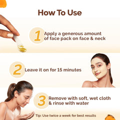 Mamaearth Ubtan Detan Face Pack with Turmeric & Saffron