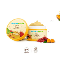 Mamaearth Ubtan Detan Face Pack with Turmeric & Saffron