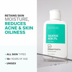 DERMATOUCH Salicylic Acid 2% Face Wash For Acne & Oil Control
