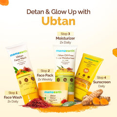 Mamaearth Ubtan Detan Face Pack with Turmeric & Saffron