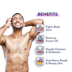 Mannlich 2% Salicylic Acid Body Acne Wash for Men