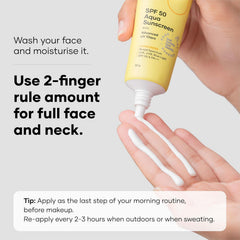 Cureskin SPF 50 Aqua Sunscreen with Advanced UV Filters