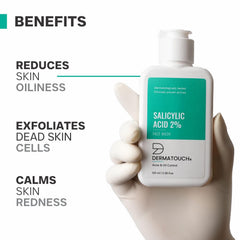 DERMATOUCH Salicylic Acid 2% Face Wash For Acne & Oil Control