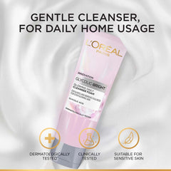 L'Oreal Paris Glycolic Bright Daily Foaming Face Cleanser, 100ml