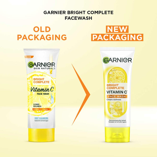 Garnier Skin Naturals, Facewash, Cleansing and Brightening, 100 g