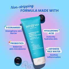 DOT & KEY Barrier Repair + Hydrating Gentle Face Wash With Probiotic