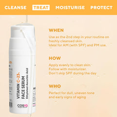Cos-IQ 23% Vitamin C Face Serum for Glowing Skin