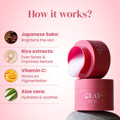 Clayco. Rice & Sake Sleep Mask 50 Ml 