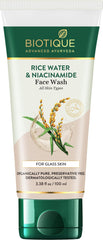 Biotique Rice Water & Niacinamide Gel Face Wash Removes Excess Oils