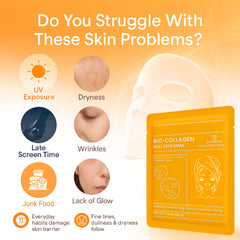 Duotronix Bio Collagen Overnight Korean Glass Skin Hydrogel Face Mask