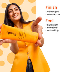Foxtale SPF 50 Vitamin C Glow Sunscreen with PA++++ & Niacinamide