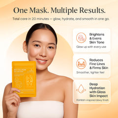 Duotronix Bio Collagen Overnight Korean Glass Skin Hydrogel Face Mask