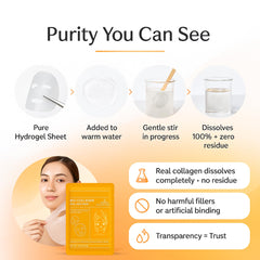 Duotronix Bio Collagen Overnight Korean Glass Skin Hydrogel Face Mask
