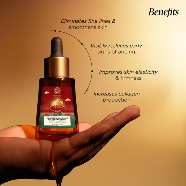 Forest Essentials Soundarya Anti Ageing Serum with 24K Gold