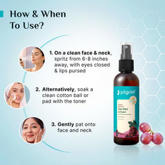 Pilgrim Alcohol Free Red Vine Face Toner 