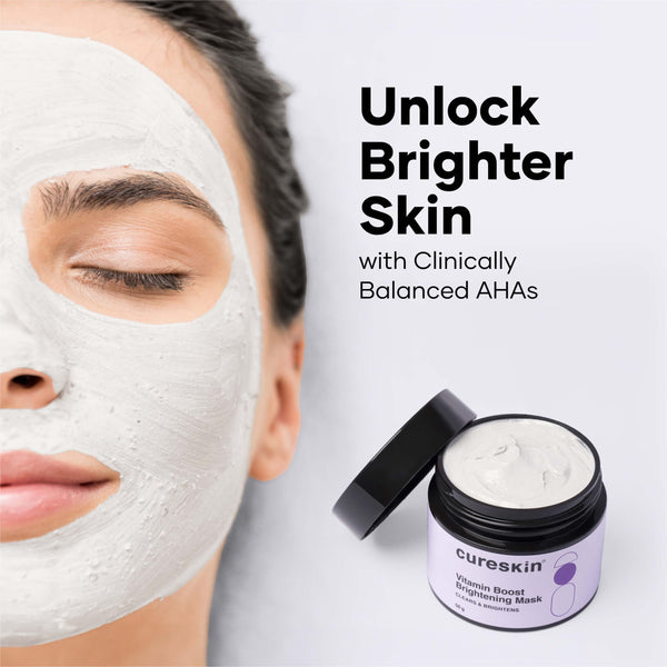 Cureskin Vitamin Boost D Tan Face Mask for Glowing Skin