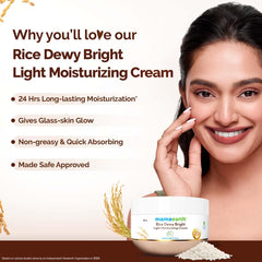 Mamaearth Rice Dewy Bright Light Moisturizing Cream