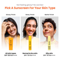 Foxtale SPF 50 Vitamin C Glow Sunscreen with PA++++ & Niacinamide
